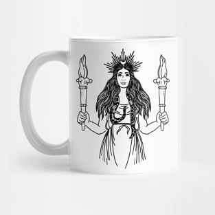 Torch Bearing Titaness Hekate Mug